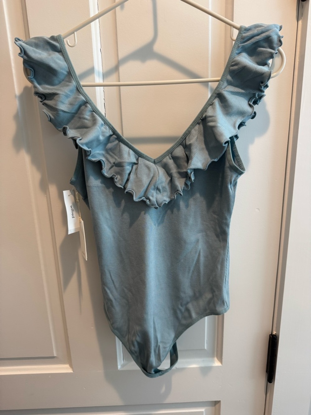 Wilfred Blue Ruffle Bodysuit